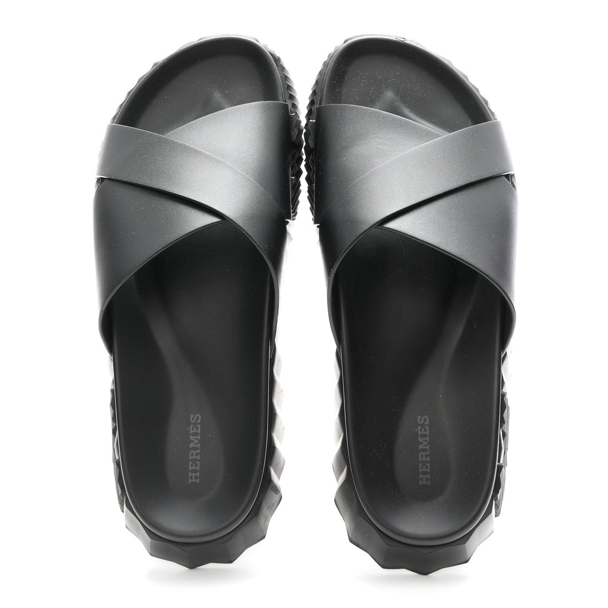 Nappa Mens Infra Sandals 42 Black wholesalehk.shop