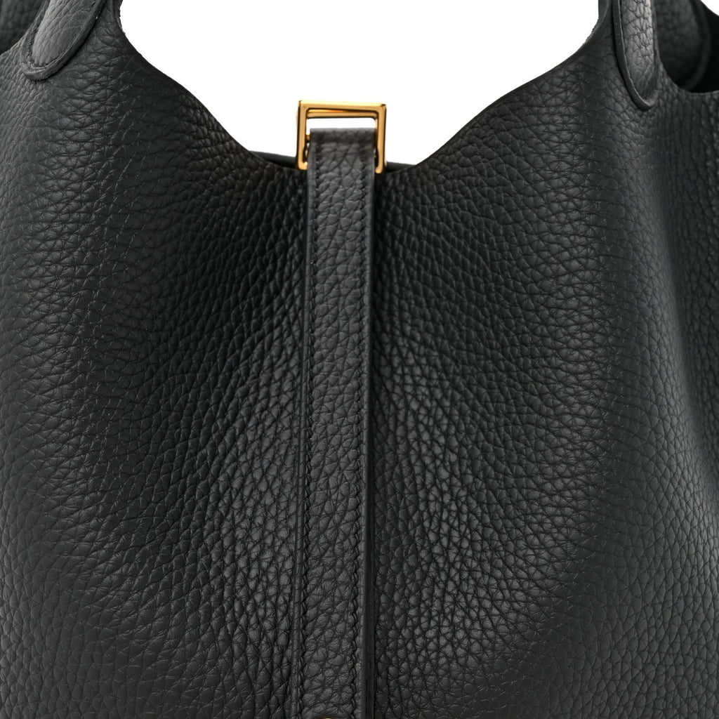 Taurillon Clemence Picotin Lock 22 MM Black £¨ Direct shipment via from wholesalehk.shop