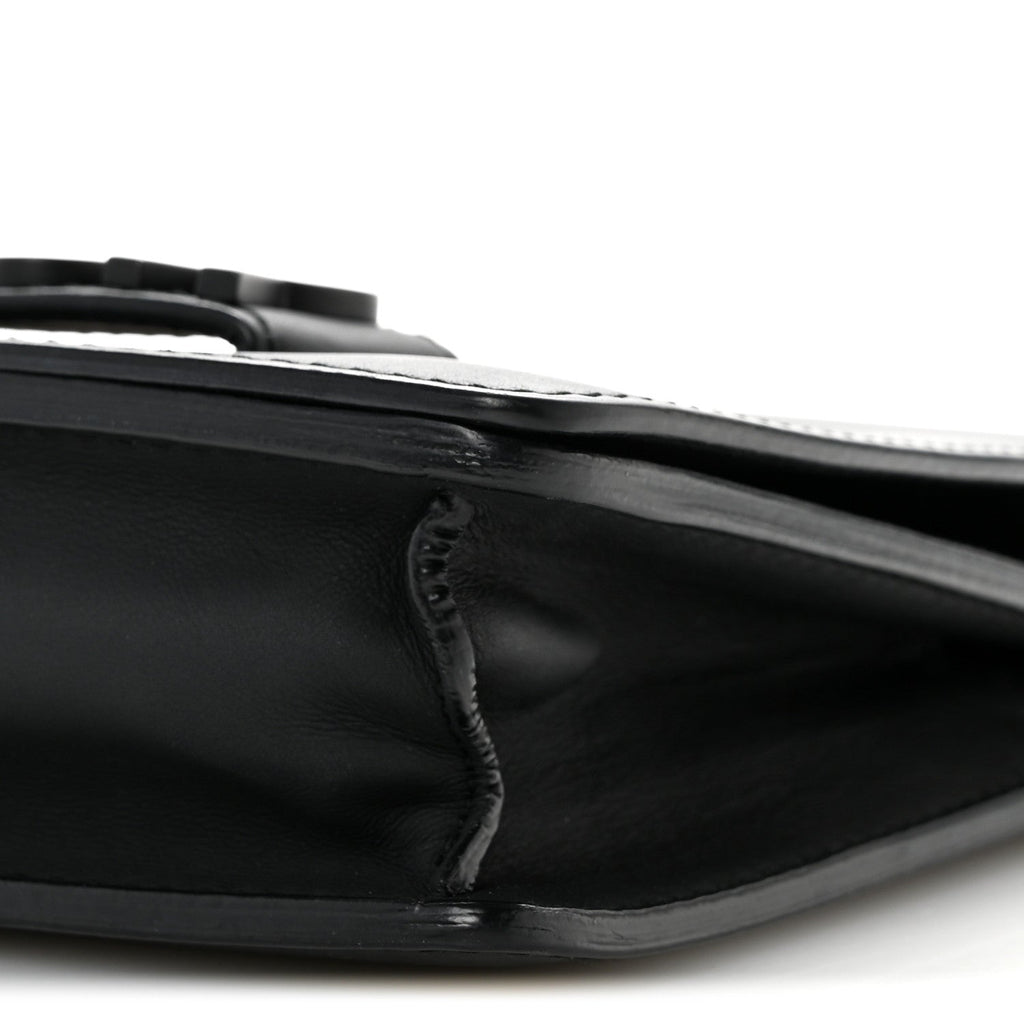 Ultra Matte Calfskin J'Adior Chain Flap Bag Black wholesalehk.shop