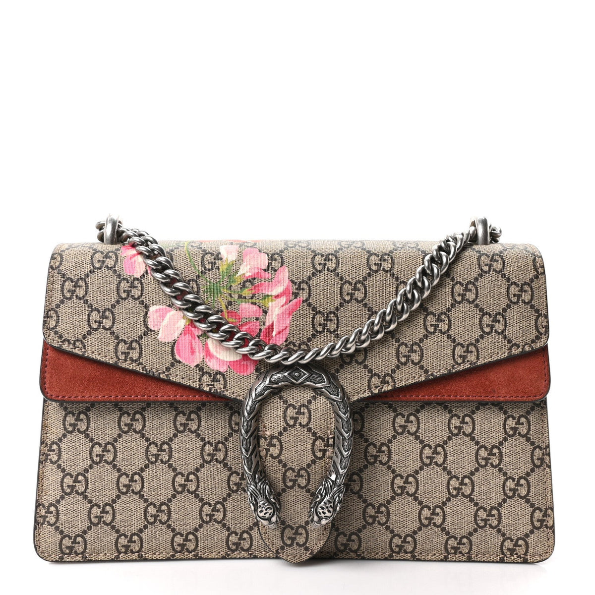 GG Supreme Monogram Blooms Small Dionysus Shoulder Bag Beige Multicolor Dry Rose wholesalehk.shop