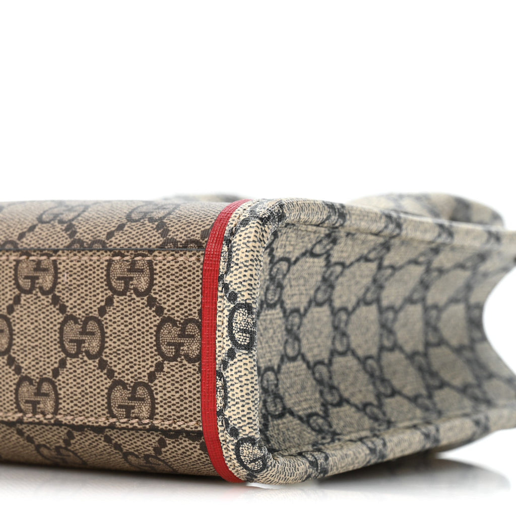 GG Supreme Monogram Exquisite Mini Vertical Tote Beige Ebony Blue Crop Live Red wholesalehk.shop