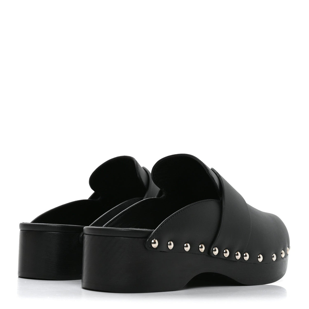 Calfskin Calya Mules 37 Black wholesalehk.shop