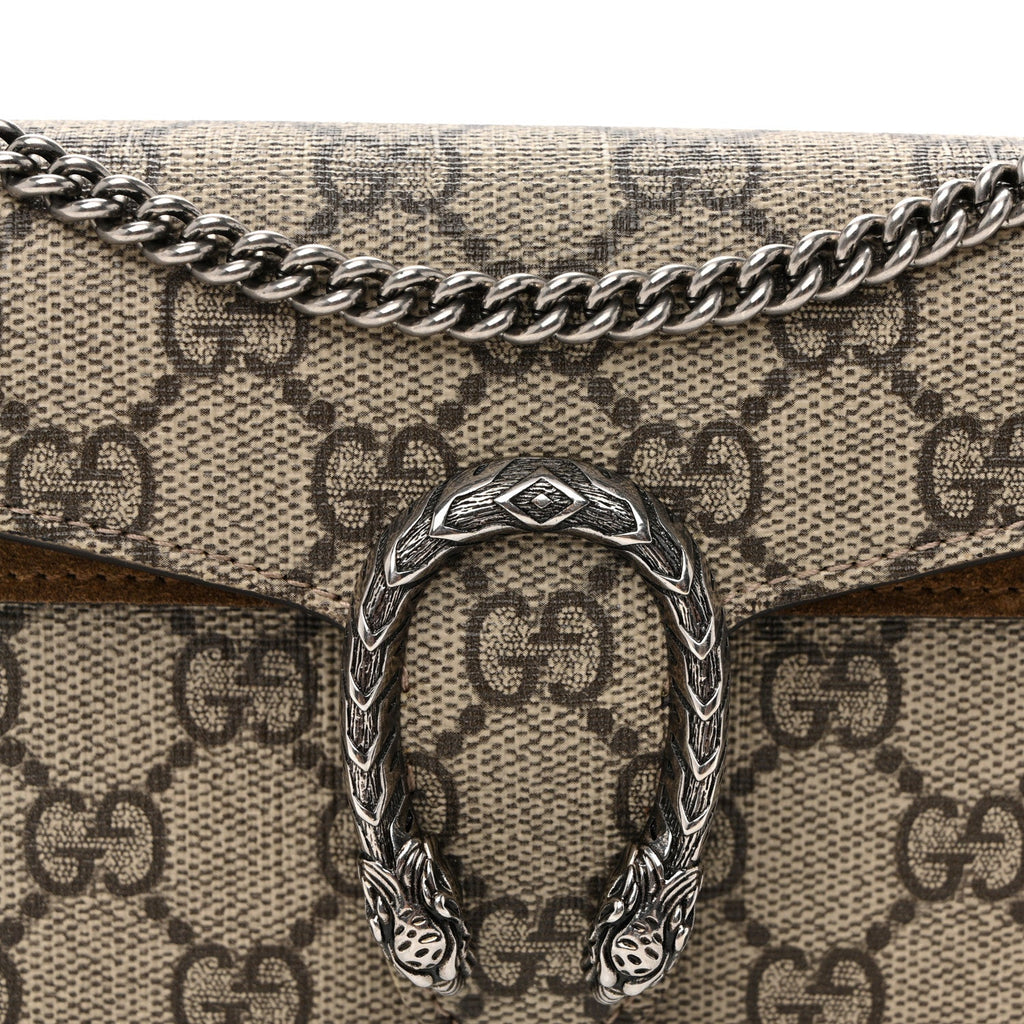 GG Supreme Monogram Super Mini Dionysus Shoulder Bag Taupe wholesalehk.shop
