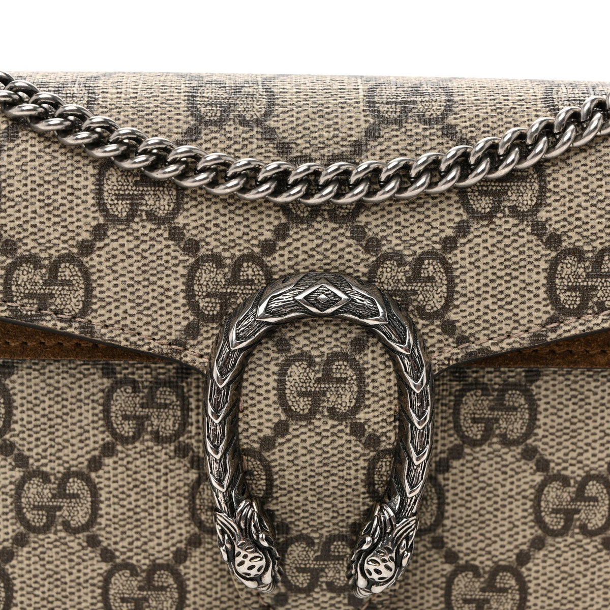 GG Supreme Monogram Super Mini Dionysus Shoulder Bag Taupe wholesalehk.shop