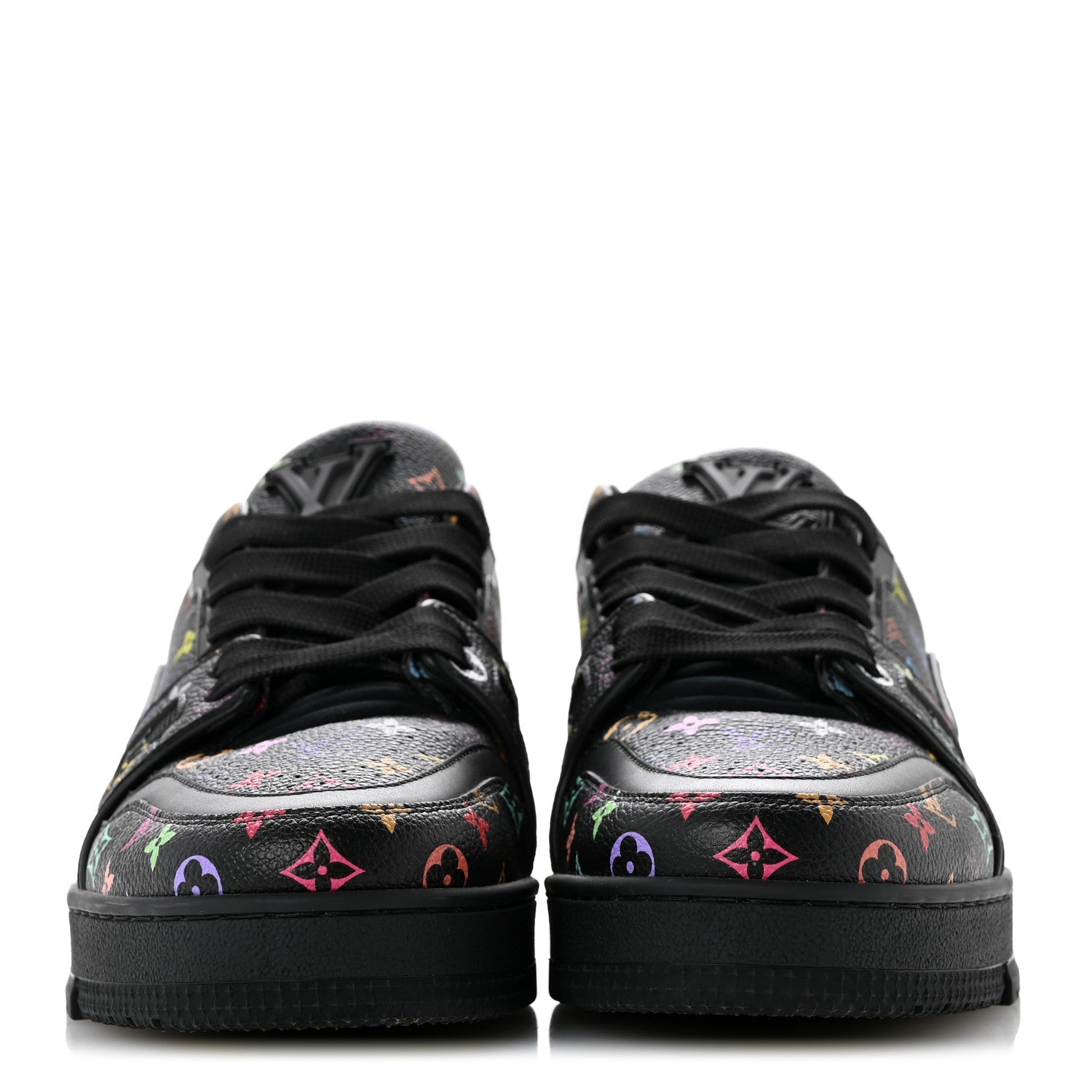 LV X TM Calfskin Monogram Multicolor Womens LV Trainer Sneakers 37.5 Black £¨ Direct shipment via from wholesalehk.shop