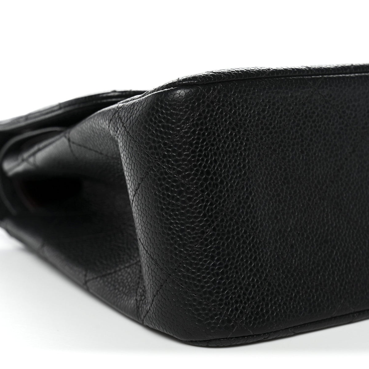 Caviar Quilted Jumbo Double Flap Black wholesalehk.shop