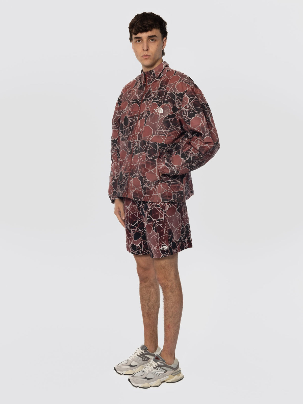 2026 New Arrival Pantaloncini con Stampa Grafica Rosa wholesalehk.shop