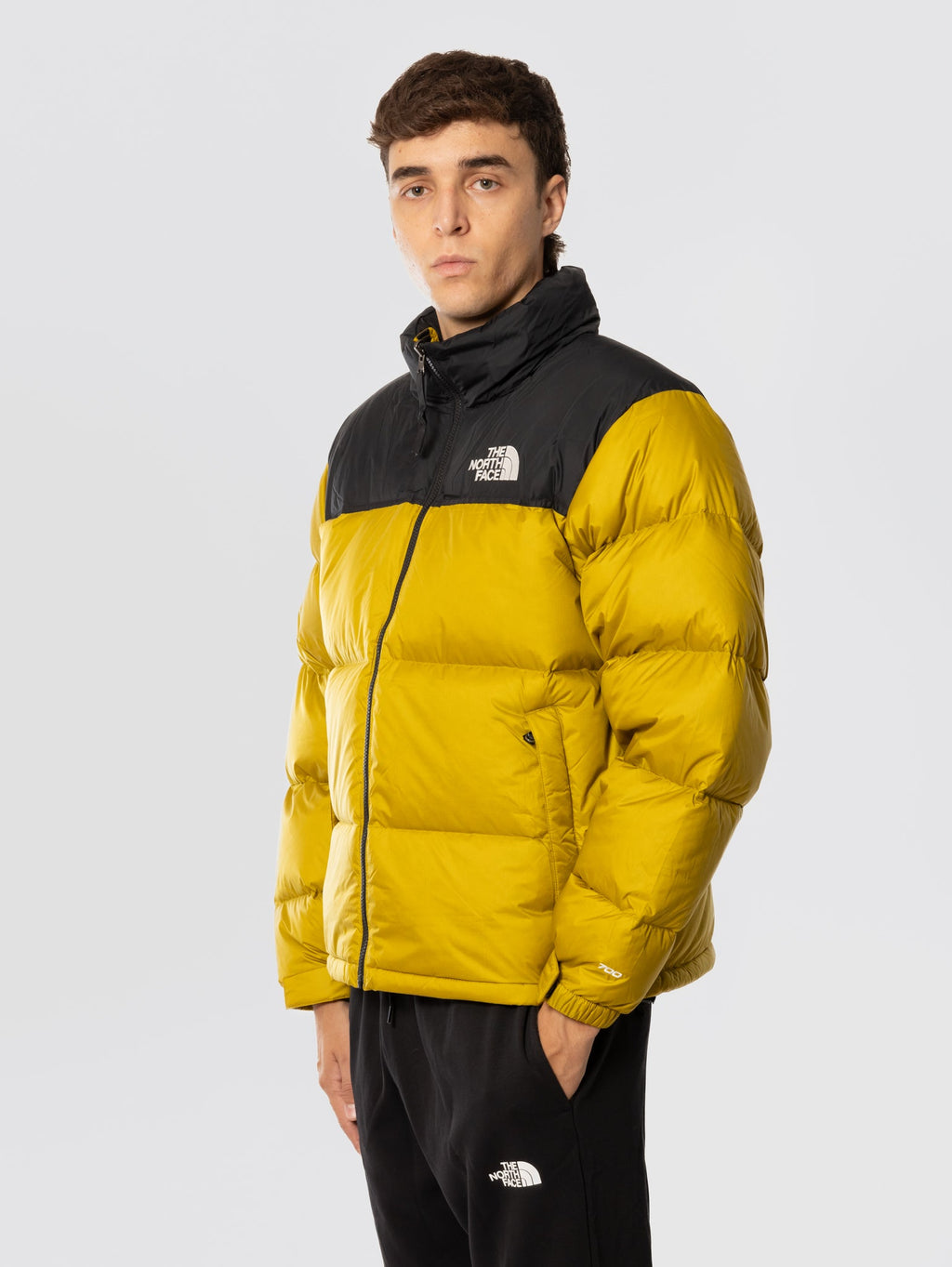 2026 New Arrival Giacca Retro Nuptse in Tessuto Ripstop Lucido Senape wholesalehk.shop