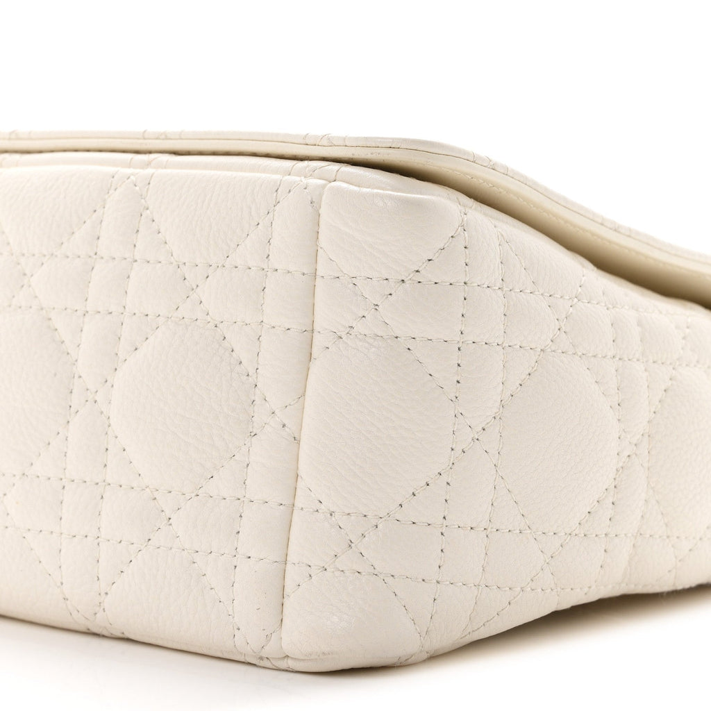 Supple Calfskin Cannage Medium Caro Bag Ivory wholesalehk.shop