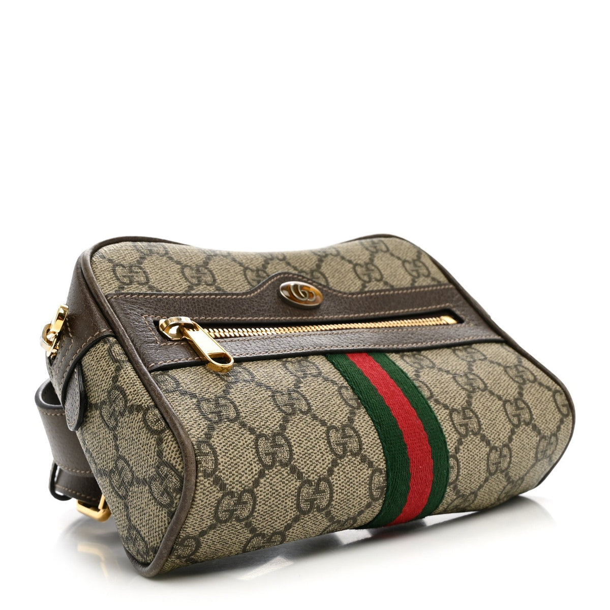 GG Supreme Monogram Web Small Ophidia Belt Bag 85 34 75 30 Dark Brown wholesalehk.shop