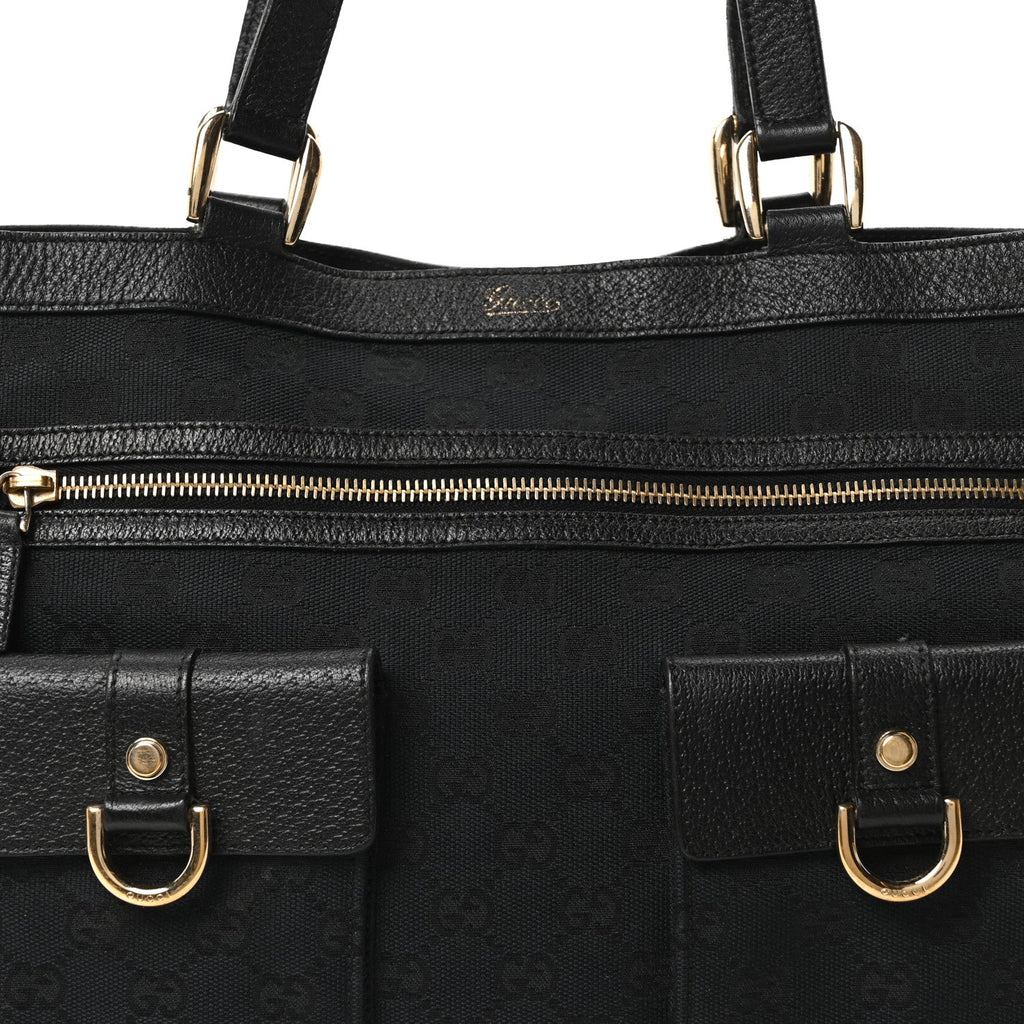 Monogram Abbey D Ring Tote Black wholesalehk.shop