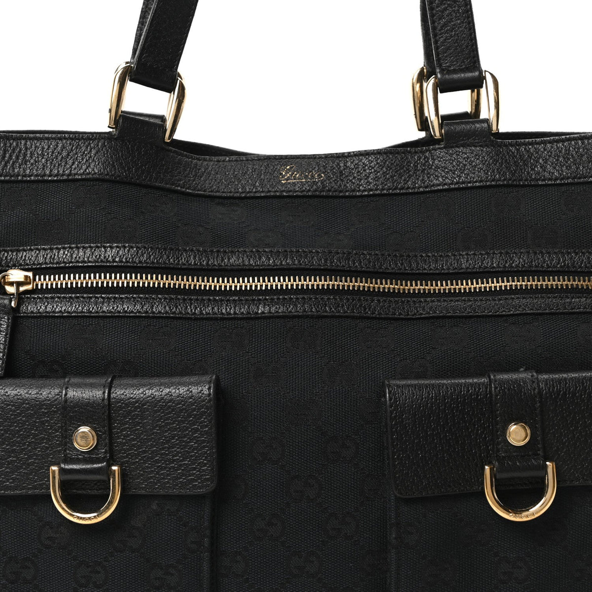 Monogram Abbey D Ring Tote Black wholesalehk.shop