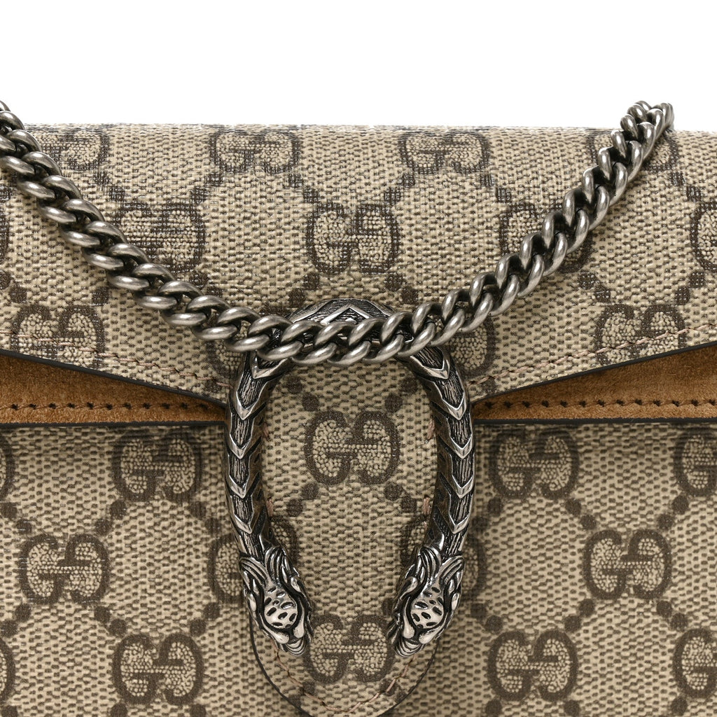 GG Supreme Monogram Super Mini Dionysus Shoulder Bag Taupe wholesalehk.shop