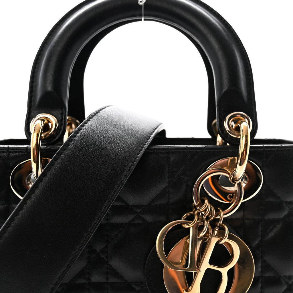Lambskin Cannage Small My ABCDior Lady Dior Black wholesalehk.shop