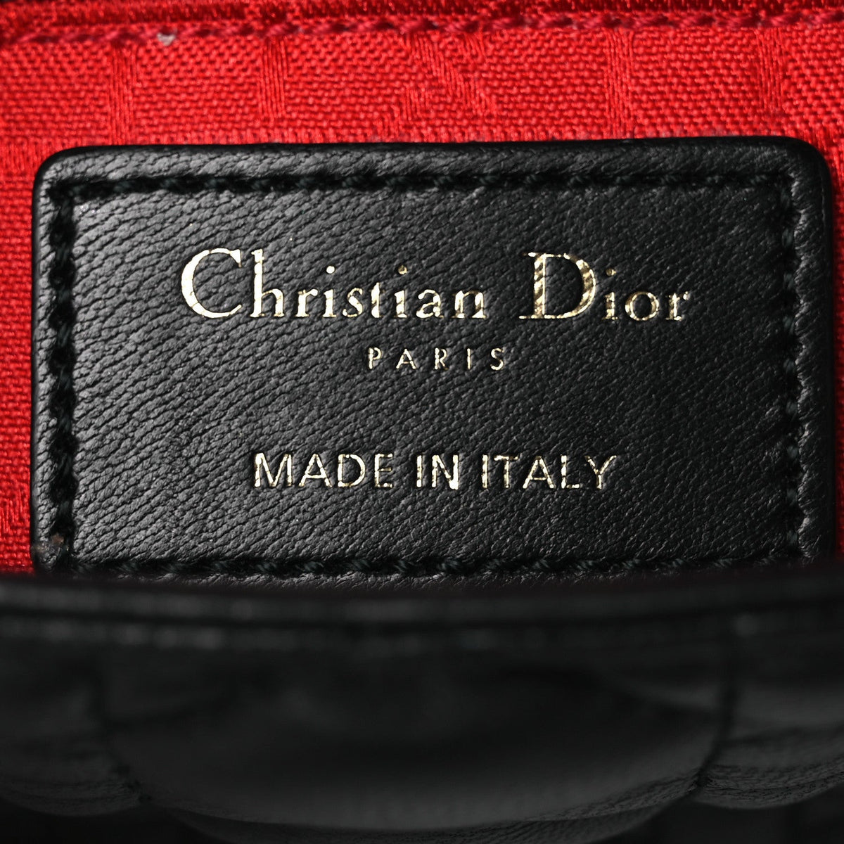 Lambskin Cannage Mini Lady Dior Black wholesalehk.shop