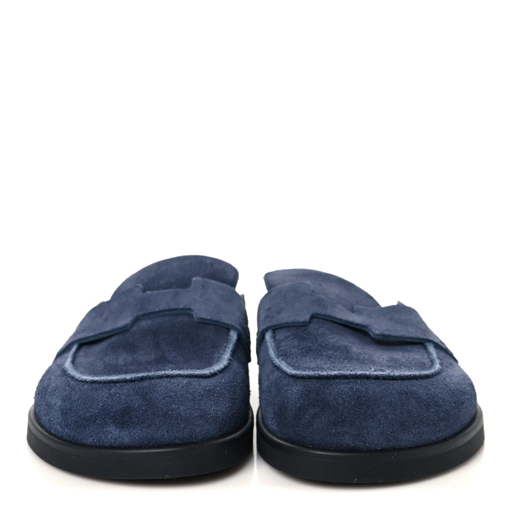 Suede Calfskin Mens Go Mules 40 Bleu Celeste wholesalehk.shop