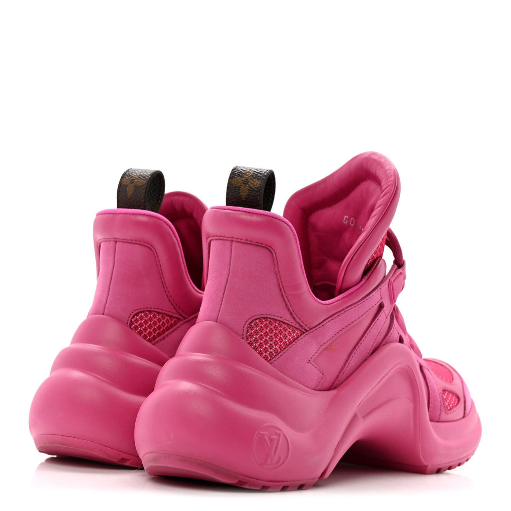 Calfskin Technical Nylon LV Archlight Sneakers 37 Rose Pop £¨ Direct shipment via from wholesalehk.shop