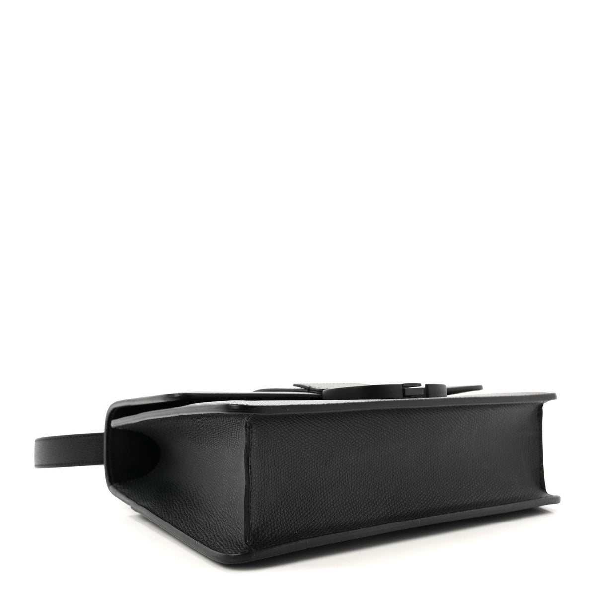 Ultra Matte Grained Calfskin 30 Montaigne Flap Bag Black wholesalehk.shop
