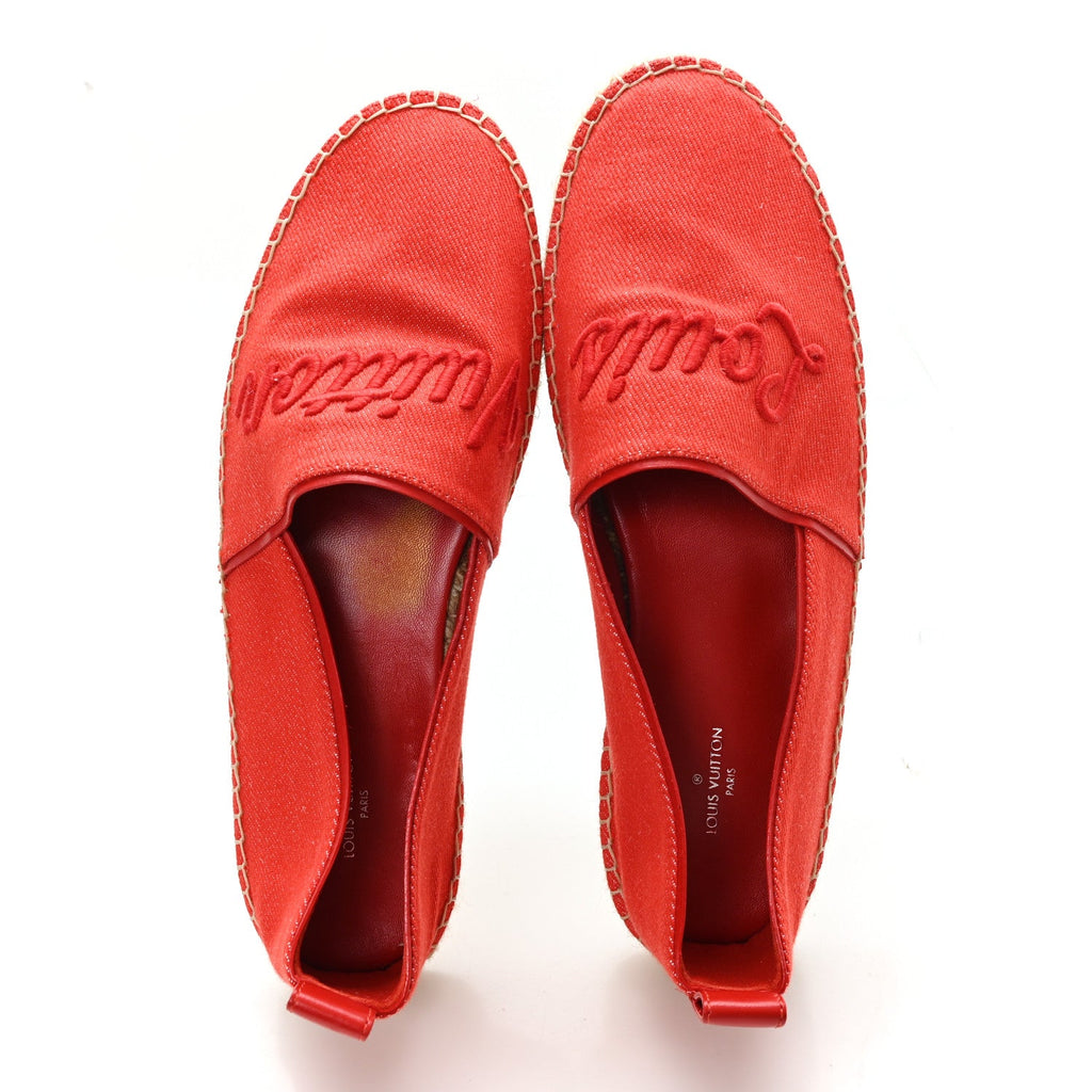 Canvas Waterfall Espadrille 38 Rouge £¨ Direct shipment via from wholesalehk.shop