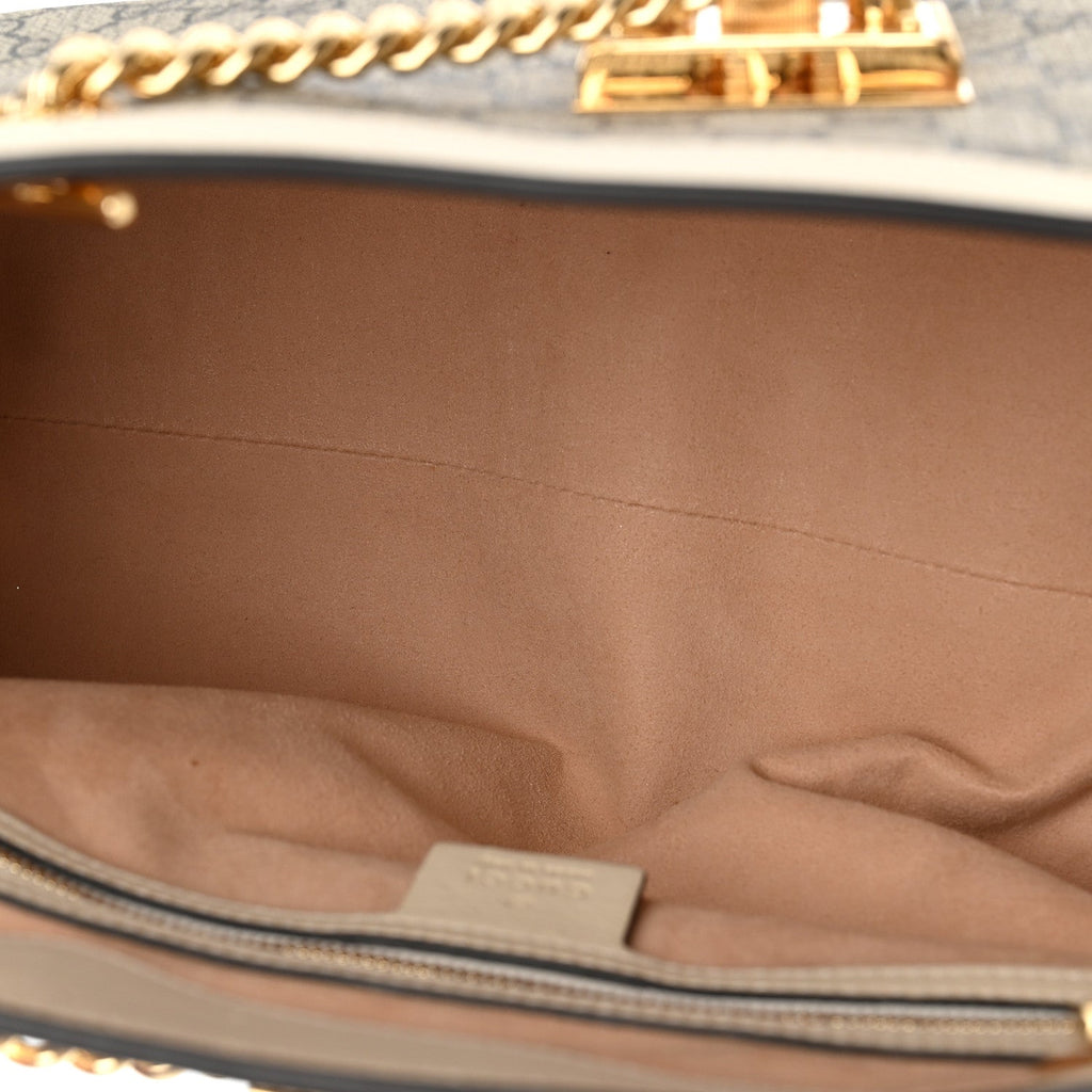 GG Supreme Monogram Medium Padlock Tote White £¨ Direct shipment via from wholesalehk.shop