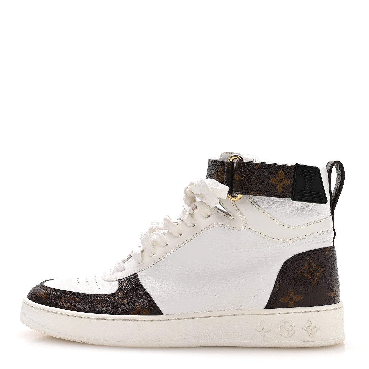 Grained Calfskin Monogram Boombox Sneaker Boots 39 White £¨ Direct shipment via from wholesalehk.shop