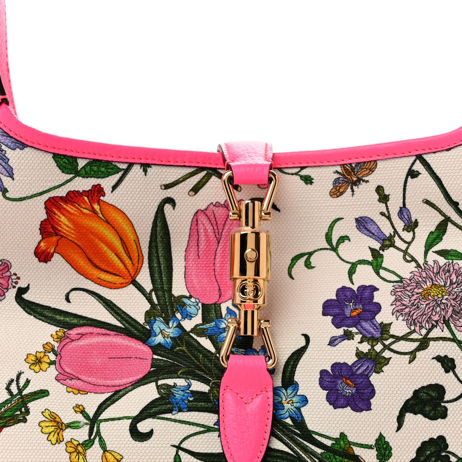 Canvas Flora Medium Jackie Hobo Fuchsia £¨ Direct shipment via from wholesalehk.shop
