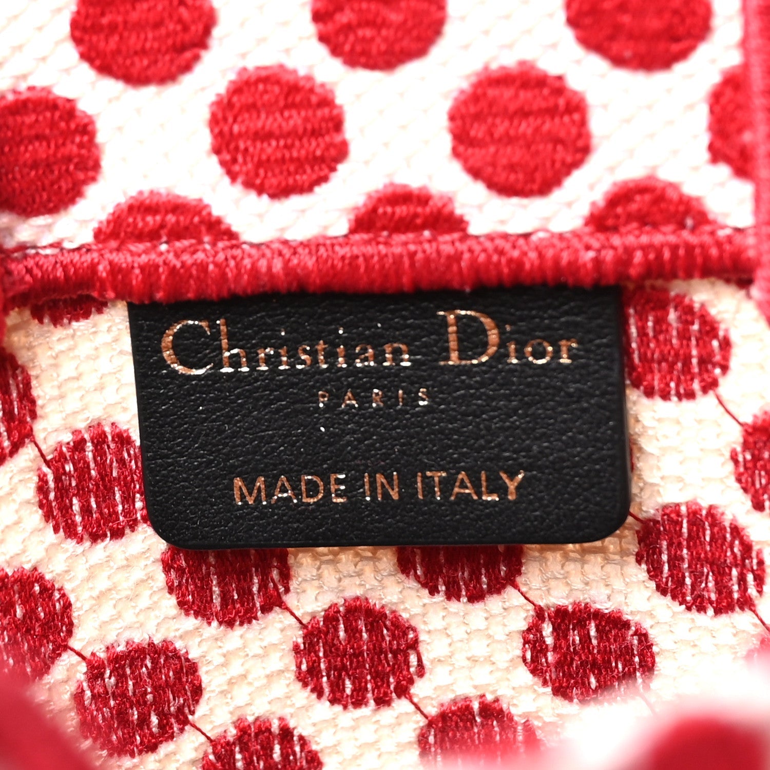 Canvas DiorAmour Dots Vertical Book Tote Red £¨ Direct shipment via from wholesalehk.shop