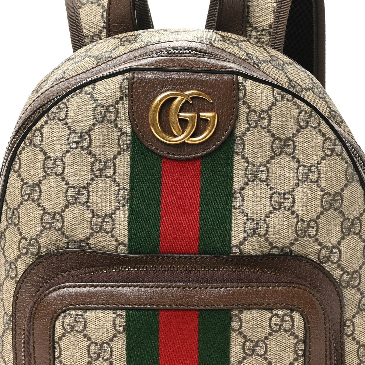 GG Supreme Monogram Calfskin Web Small Ophidia Day Backpack Beige Ebony New Acero wholesalehk.shop