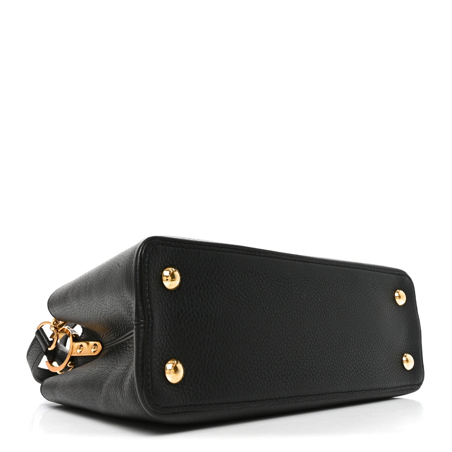 Taurillon Capucines PM Black £¨ Direct shipment via from wholesalehk.shop