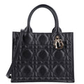 Calfskin Macro Cannage Small Book Tote Black £¨ Direct shipment via from wholesalehk.shop