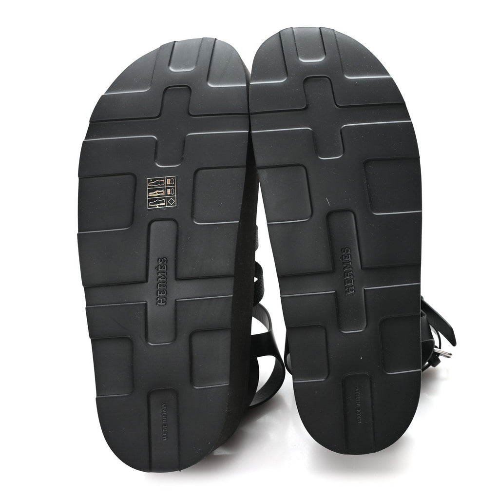 Calfskin Nylon Jupiter Sandals 40 Black wholesalehk.shop