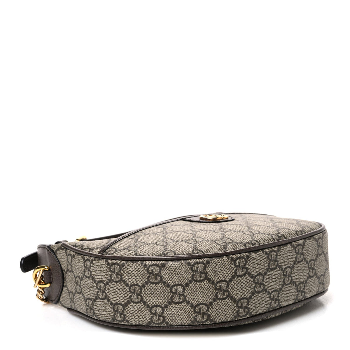 GG Supreme Monogram Textured Dollar Calfskin Small Ophidia Shoulder Bag Beige Ebony New Acero wholesalehk.shop