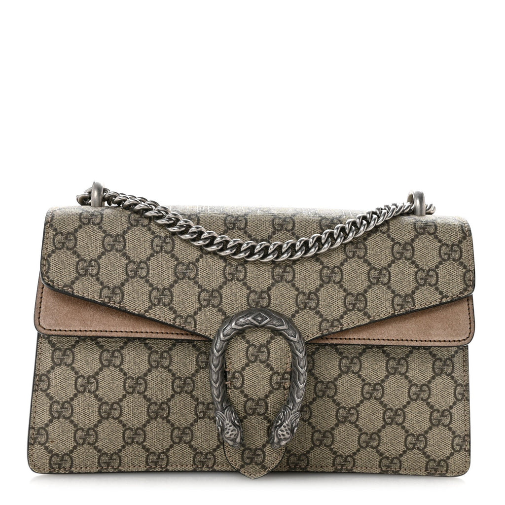 GG Supreme Monogram Small Dionysus Shoulder Bag Taupe wholesalehk.shop