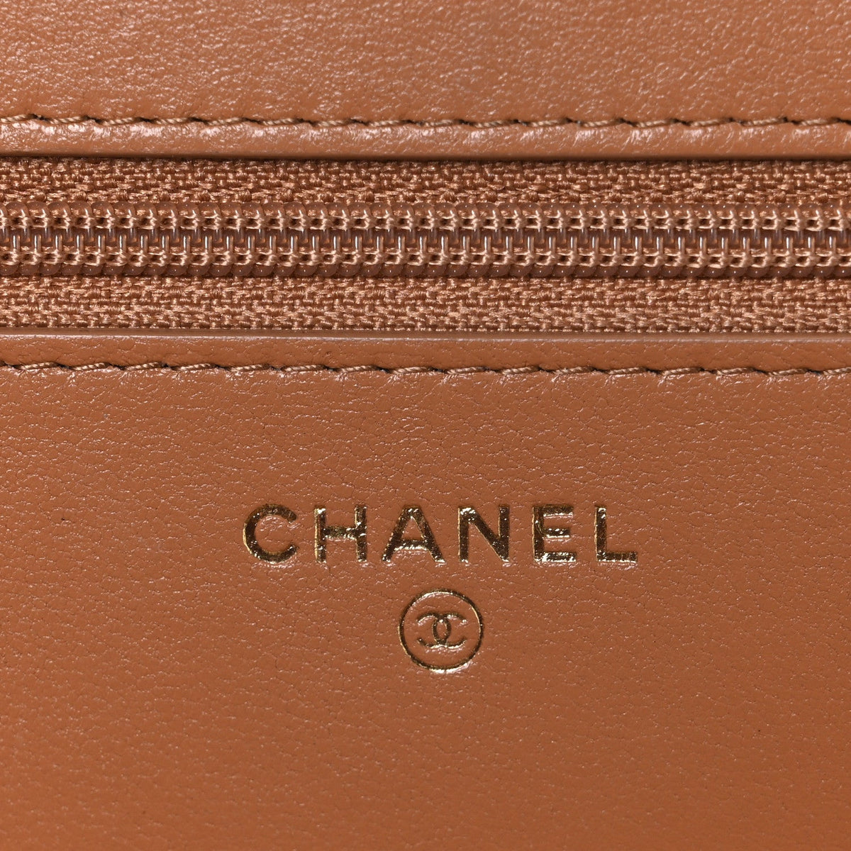 Lambskin Quilted Chanel 19 Wallet On Chain WOC Brown wholesalehk.shop
