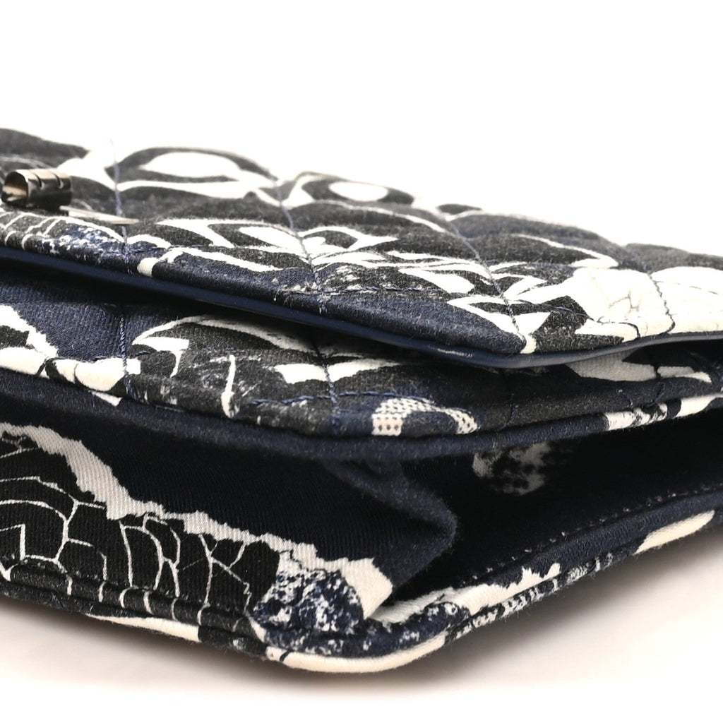 Canvas Printed Quilted 2.55 Reissue Wallet On Chain WOC White Black Navy Blue wholesalehk.shop
