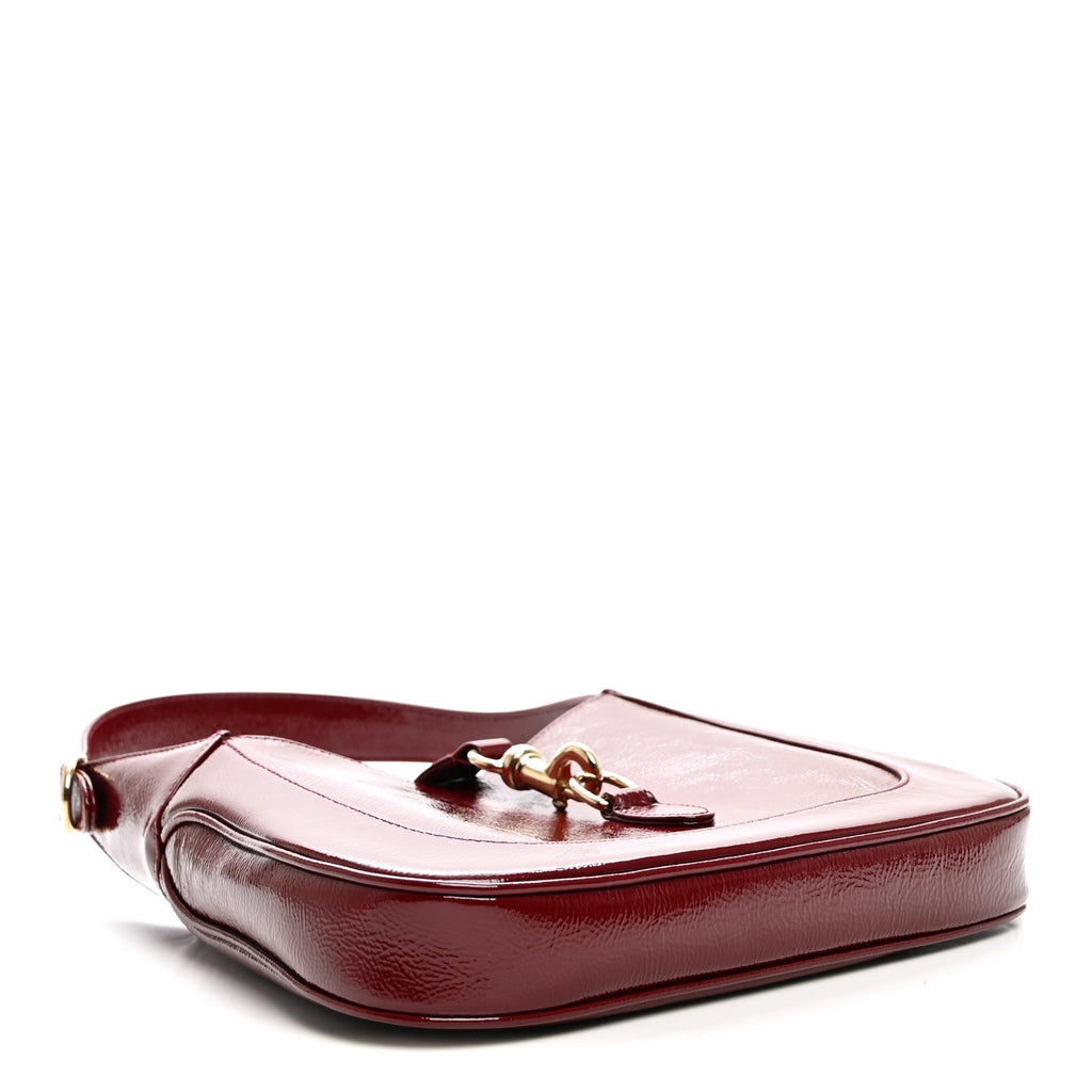 Patent Calfskin Small Jackie Shoulder Bag Rosso £¨ Direct shipment via from wholesalehk.shop