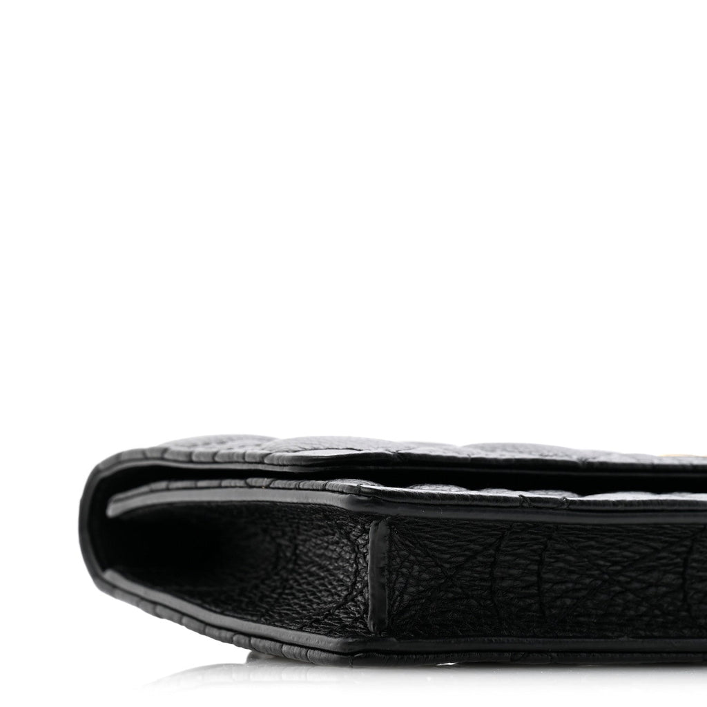 Supple Calfskin Cannage Caro Belt Pouch with Chain Black wholesalehk.shop