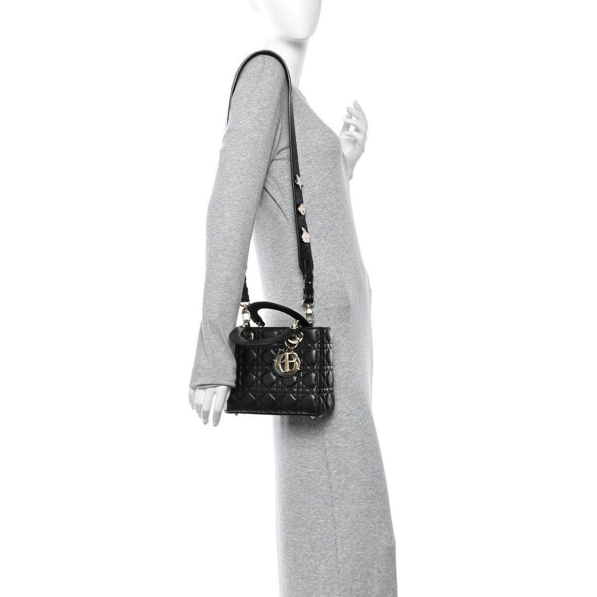 Lambskin Cannage Small My ABCDior Lady Dior Black wholesalehk.shop