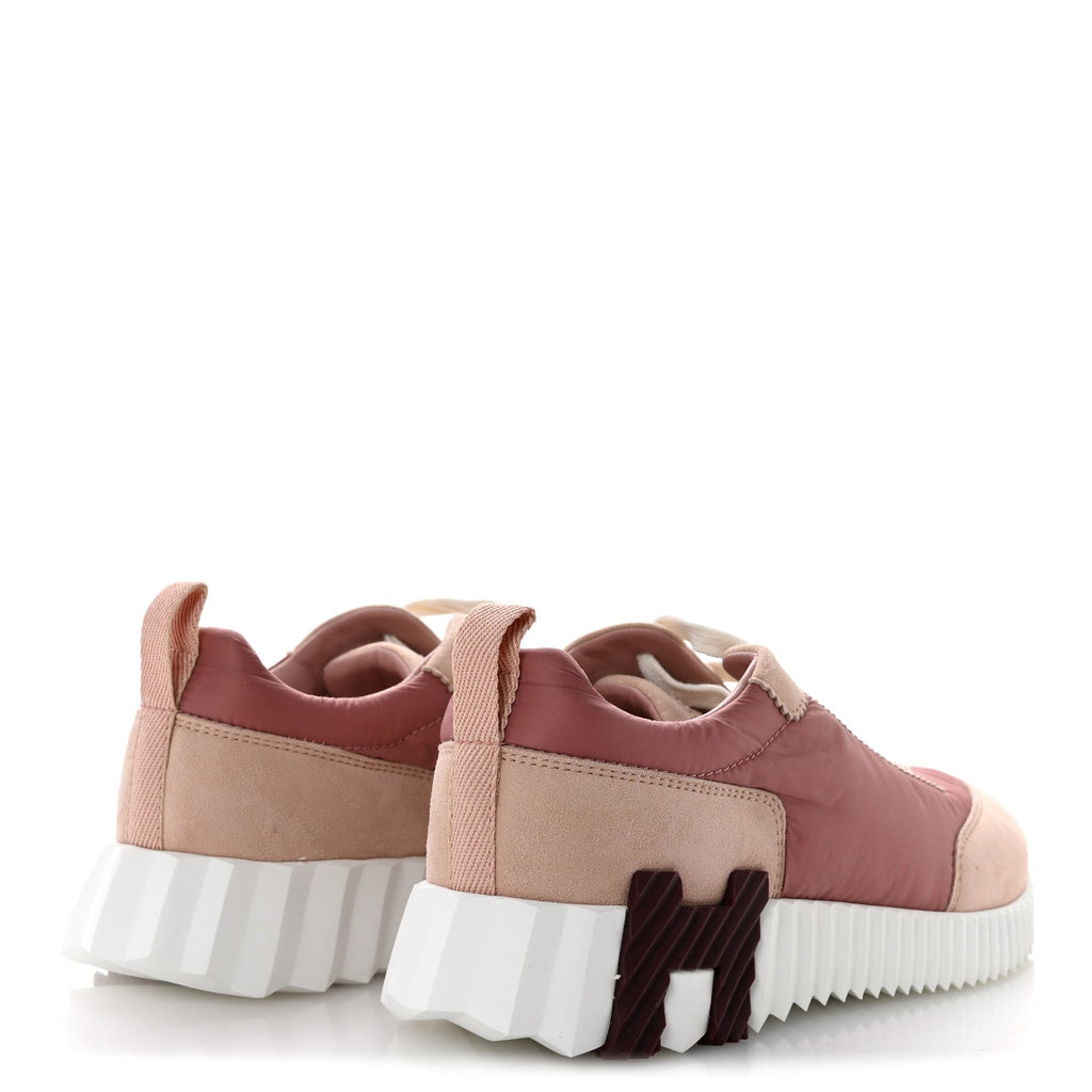 Parachute Fabric Suede Goatskin Bouncing Sneakers 35 Rose Rose Opaline wholesalehk.shop