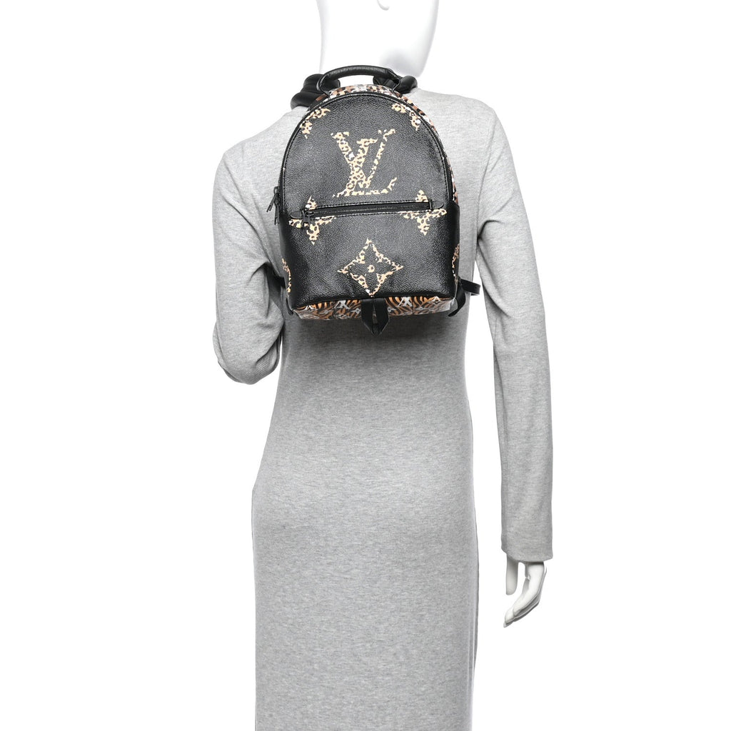Monogram Giant Jungle Palm Springs Backpack PM Black £¨ Direct shipment via from wholesalehk.shop