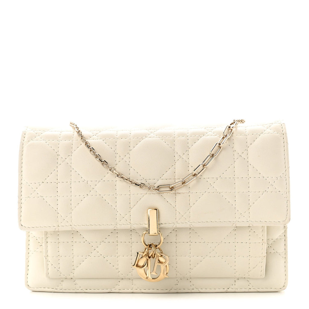 Lambskin Cannage Chain My Dior Daily Chain Pouch Latte wholesalehk.shop