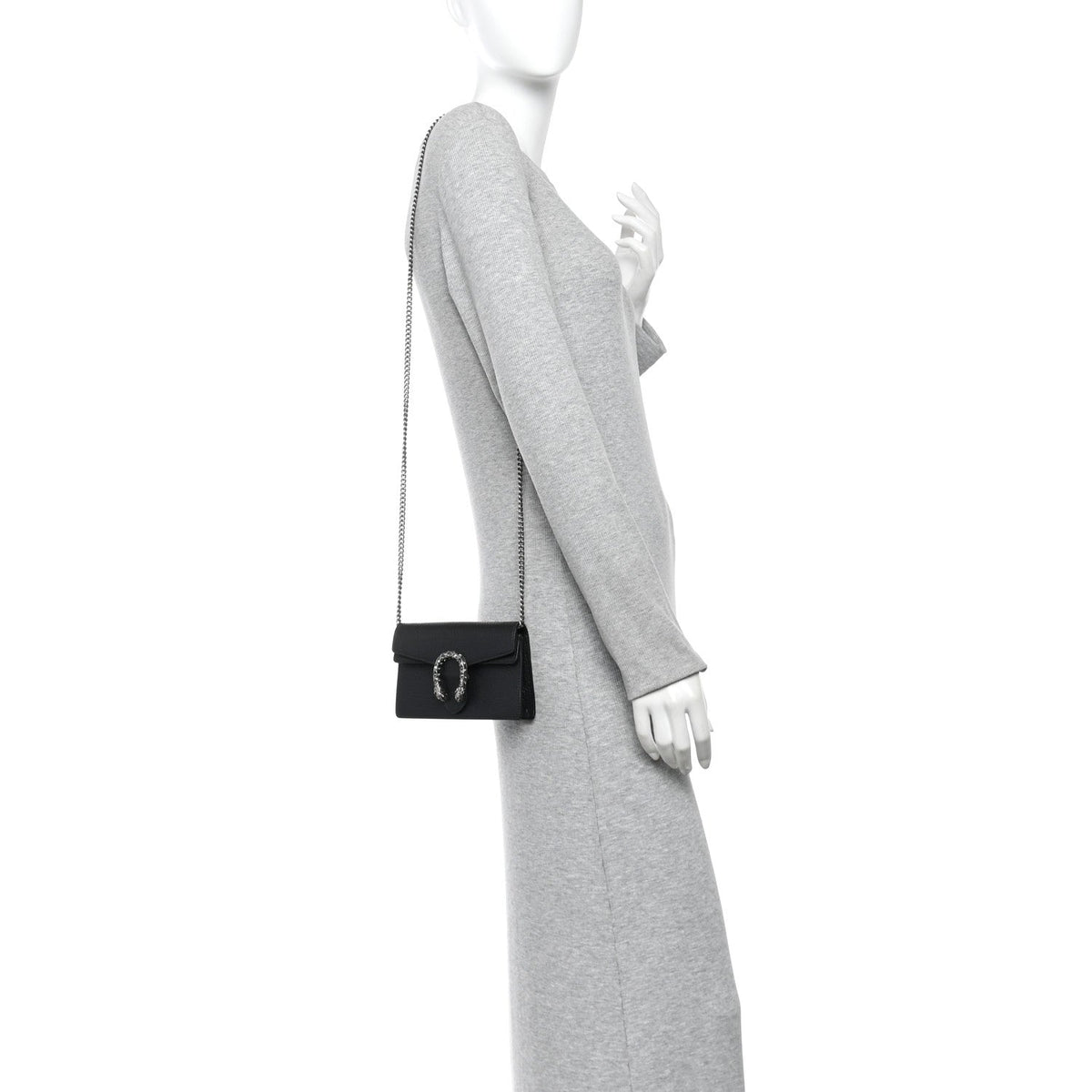 Calfskin Super Mini Dionysus Shoulder Bag Black wholesalehk.shop