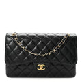 Caviar Quilted Jumbo Double Flap Black wholesalehk.shop