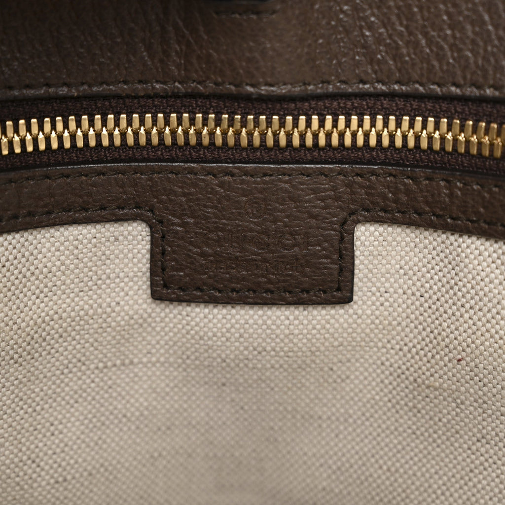 Monogram Jumbo GG Textured Dollar Calfskin Web Small Tote Bag Camel Ebony New Acero wholesalehk.shop
