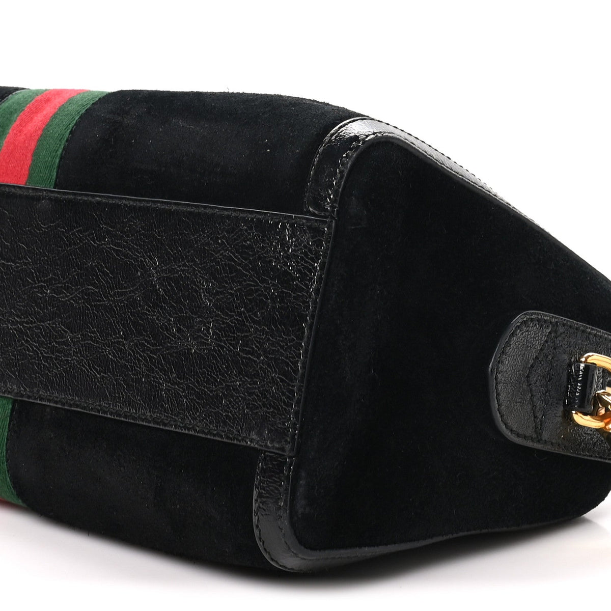 Suede Patent GG Web Medium Ophidia Boston Black wholesalehk.shop