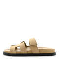 Suede Goatskin Womens Chypre Sandals 38 Beige Sable wholesalehk.shop