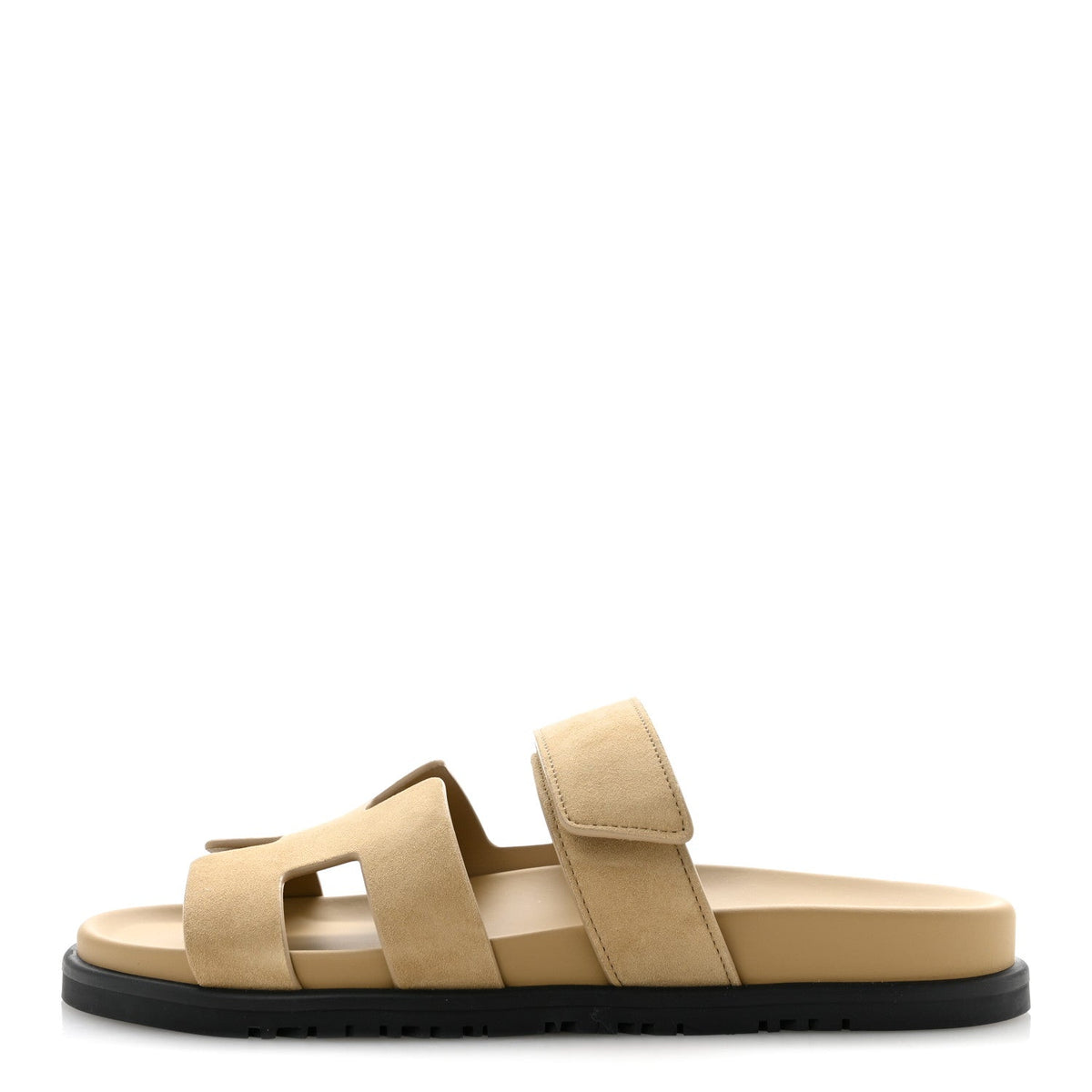 Suede Goatskin Womens Chypre Sandals 38 Beige Sable wholesalehk.shop