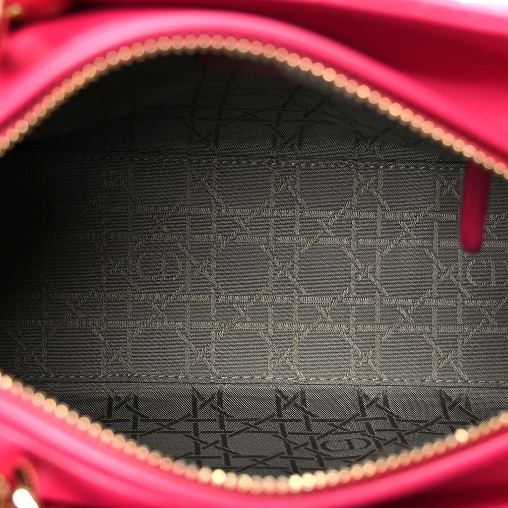 Lambskin Cannage Medium Lady Dior Pink wholesalehk.shop