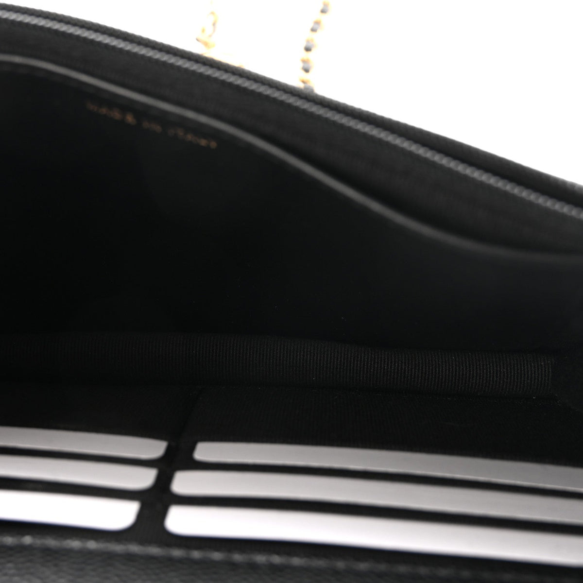 Caviar Quilted Medallion Wallet on Chain WOC Black wholesalehk.shop