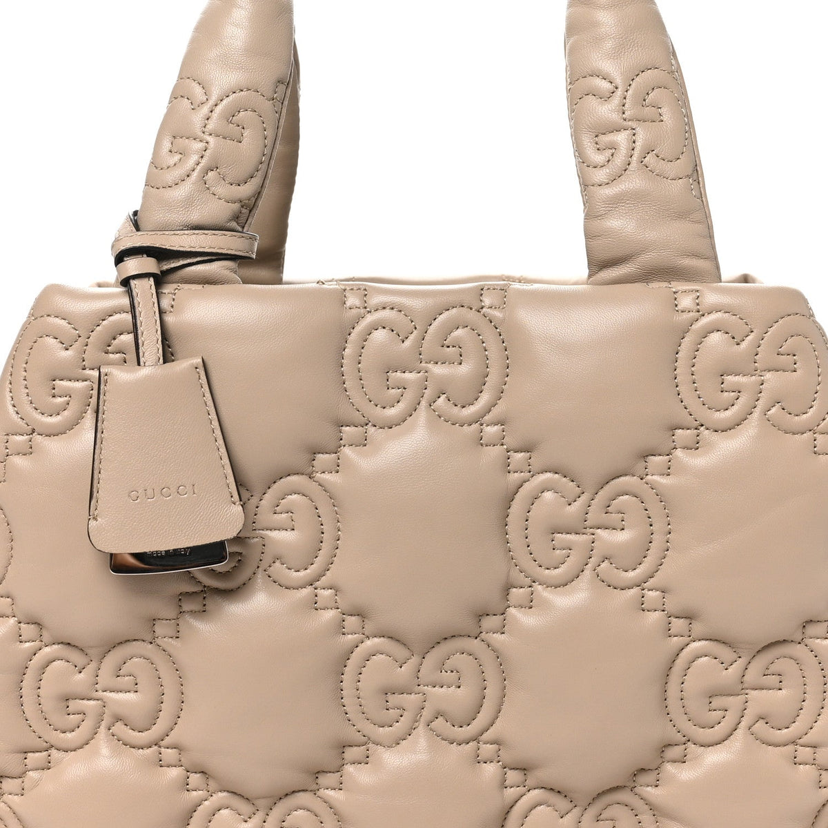 Calfskin GG Matelasse Large Tote Beige wholesalehk.shop